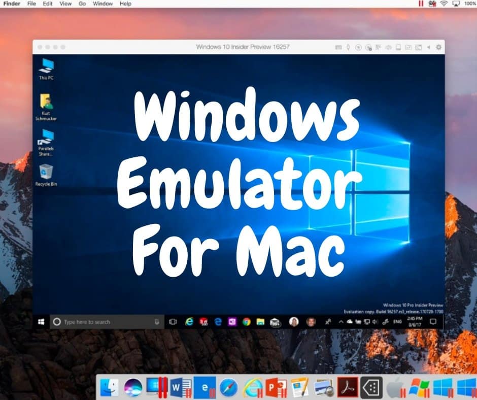 is there such a thing as a mac emulator for pc